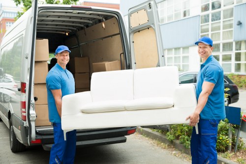 Professional removals team planning a move in Upminsterbridge