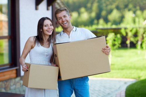 Organized storage space in Upminsterbridge for boxes and furniture
