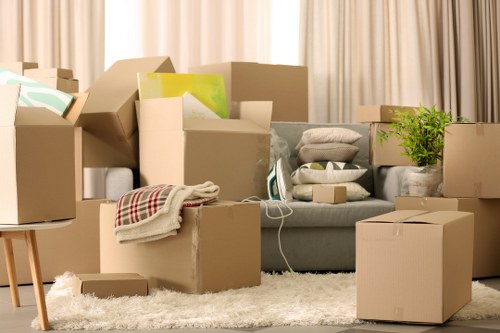Modern storage space helping a home feel more organized and open