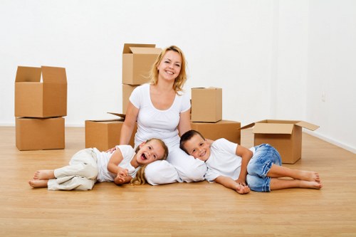 Loading furniture into a van for a move in Upminsterbridge