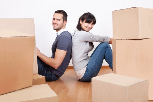 Business stock and office materials kept in a secure storage facility