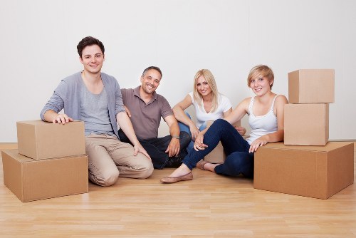 Removal van prepared for a domestic move in Upminsterbridge