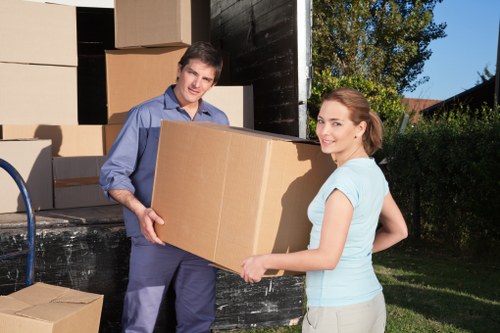 Removals team loading furniture during a home move in Upminsterbridge